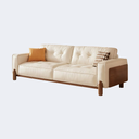 北歐風 拉扣款 豆腐塊皮面沙發OL-2373#