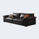 義式極簡風 大座深 皮质 矮脚沙發OL-子規#