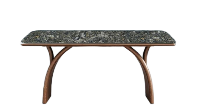 中古刹寂 岩板 長形實木餐桌907#OL