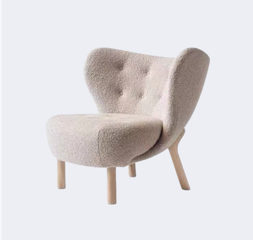 義式極簡  設計師款 羊羔绒布 小佩特拉椅YFN-B02