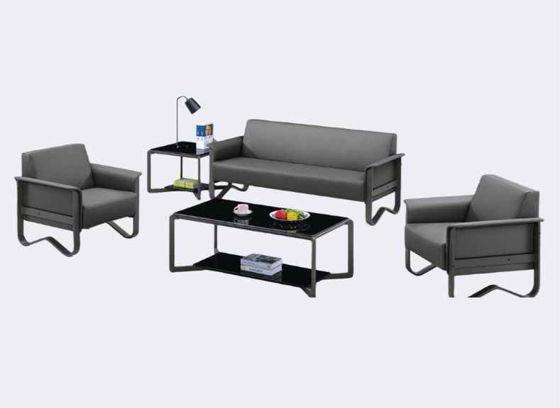 商務家具 皮面 洽談沙發（不含茶几）ZY-1901