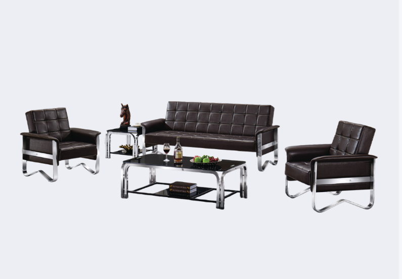 洽談家具 皮面 可摺叠沙發(不含茶几)ZY-1608