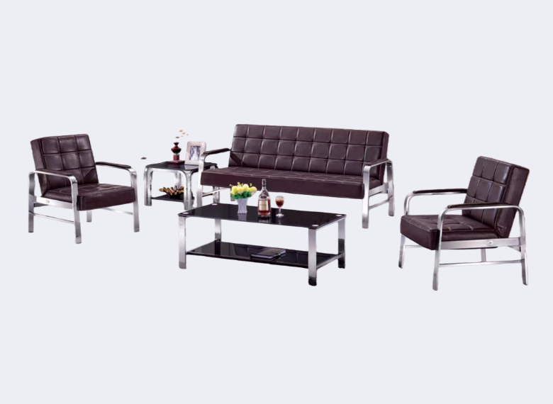 洽談家具 皮面 可摺叠沙發(不含茶几)ZY-1605