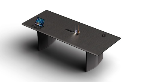 辦公桌/會議桌 吸塑板皮質桌腳 JA-C02-202米（標配普通線盒蓋）