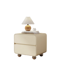 奶油風 烤漆 五金腳 床頭櫃 BSNYG3022C