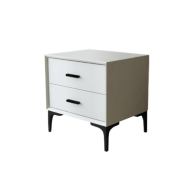 現代簡約 烤漆 雙抽 床頭櫃 BSTJG41C