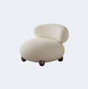 奶油風 設計師款 異形 矮脚小羊椅YFN-K290