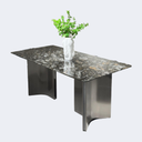 義式極簡 奢石 鉑金鑽 長形餐臺SL-2278#