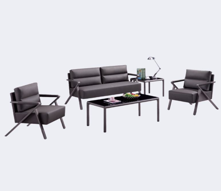 洽談家具 皮面 軟包沙發（不含茶几）ZY-2028