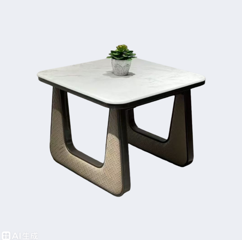 洽談家具 鋼架 方形茶几ZY-A825