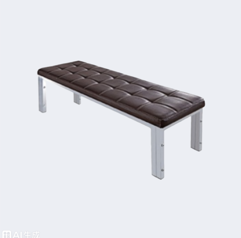 洽談家具 皮面 長形鋼架凳子ZY