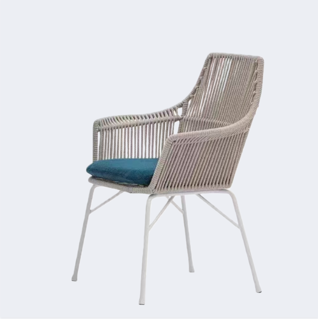 戶外家具 金屬框架 繩編扶手椅FBL-SY-P24