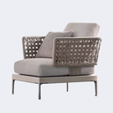 戶外桌椅 鋁架 繩編單人沙發FBL-SY-B10