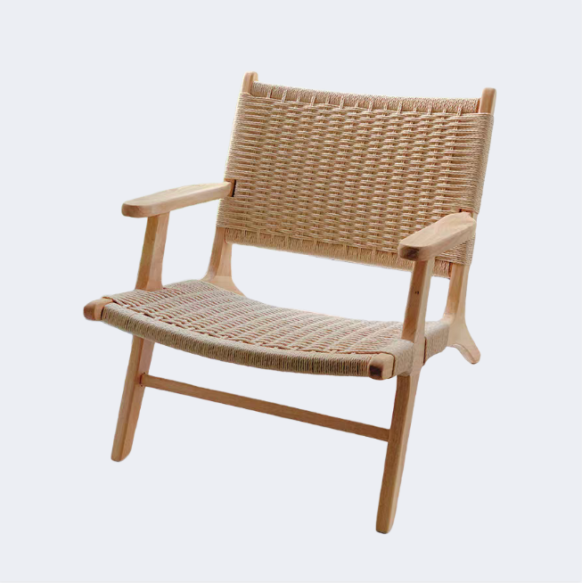 戶外桌椅 繩編 實木扶手椅FBL-SY-C01
