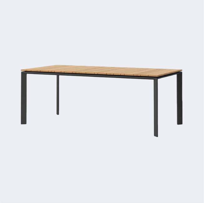 戶外桌椅 鋁材 塑木面長桌FBL-SY-A06