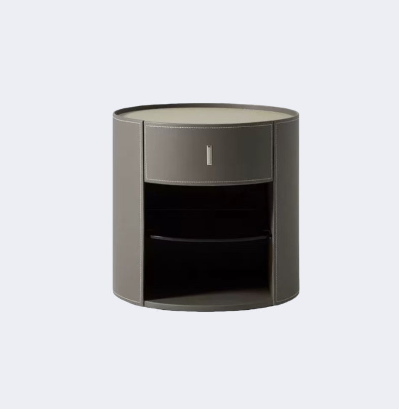 現代簡約 圓形 帶抽屜儲物櫃ST050#