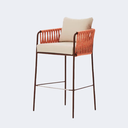 戶外桌椅 鋁材 繩編靠背吧檯凳FBL-SY-Z05