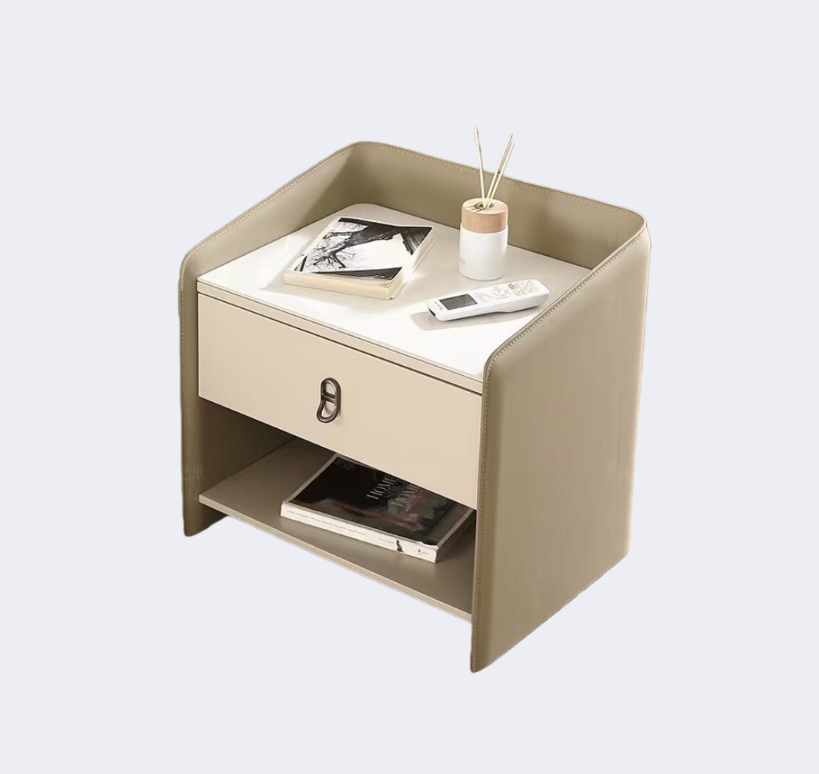 現代簡約 皮飾面 長形儲物櫃ST133#