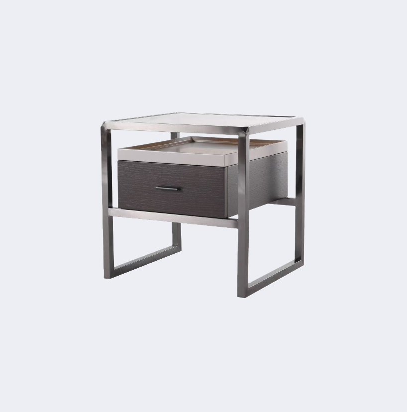 現代簡約 設計師款 金屬框架床頭櫃ST086#