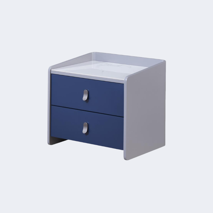 現代簡約 岩板臺面 雙抽儲物櫃ST108