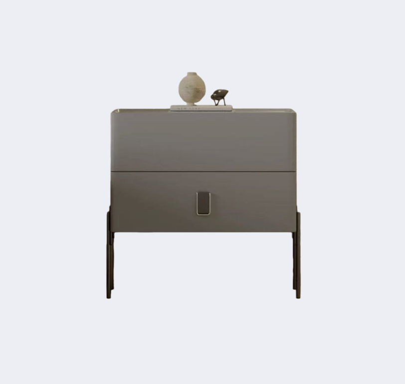 現代簡約 烤漆面 雙抽儲物櫃ST-AJ15B