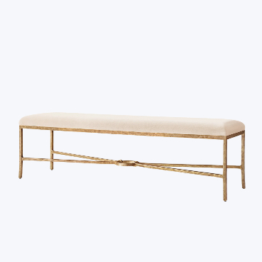 歐美式 輕奢絨布床尾凳 長椅