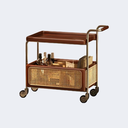 現代簡約 長形 雙層可移動邊几ST293