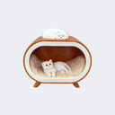 現代簡約 玻璃鋼 橢圓形寵物窩ST281-5