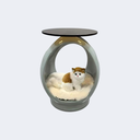 現代簡約 玻璃剛 花籃寵物窩ST281