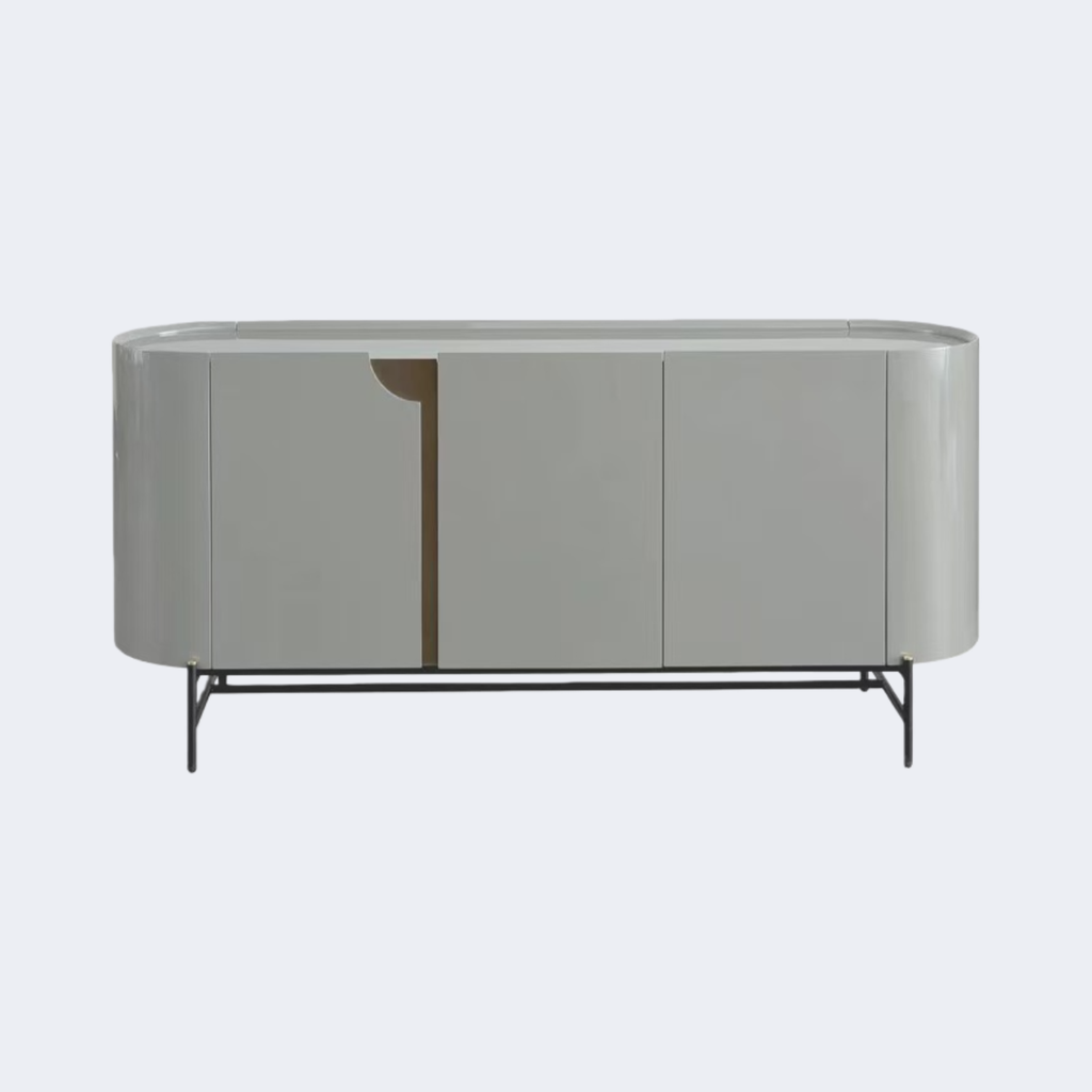 現代簡約 拉絲飾面 高脚款三門櫃ST-C16