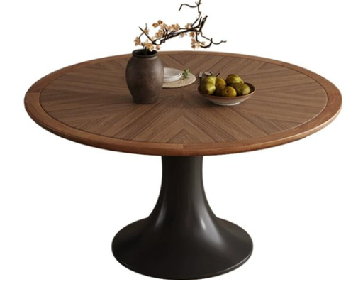 中古刹寂 岩板 圓形實木餐桌HCT212#OL