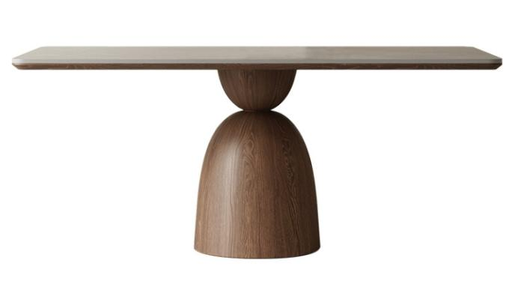 中古刹寂 岩板 長形實木餐桌2118#OL