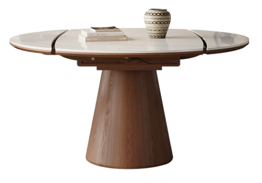 中古刹寂 岩板 可伸縮 實木餐桌704#OL