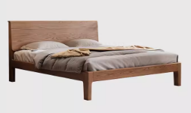 北歐風 白蠟木 實木雙人床YL-A36床（1.8米）