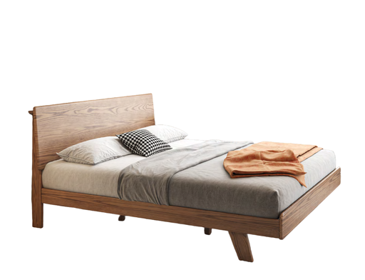 北歐風 白蠟木 實木雙人床YL-A39床（1.8米）