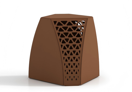 義式極簡 馬鞍皮鋼架 邊几JT-2300#