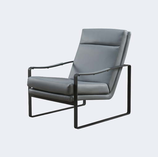 義式極簡 軟包高背 真皮休閑躺椅YFN-AC016