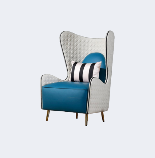 義式極簡 設計師款 軟包高背 老虎椅YFN-AC033