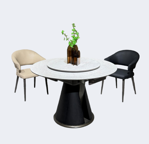 義式極簡 奢石 彩虹玫瑰 拉伸轉盤臺SL-2516#