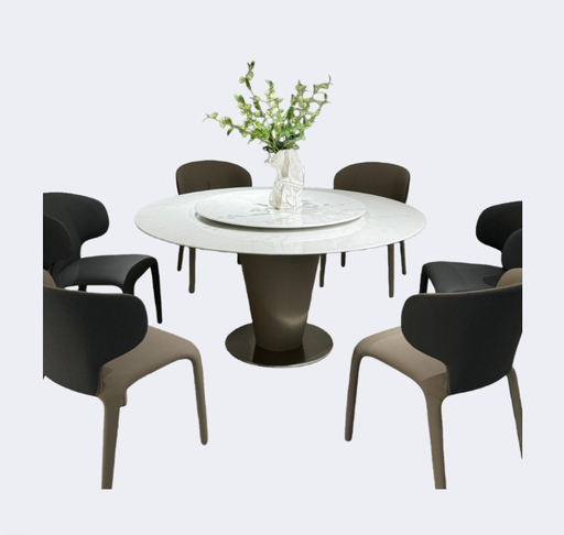 義式極簡 奢石 羊脂白玉 圓臺SL-2225#