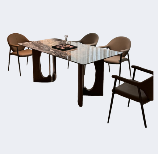 義式極簡 奢石 印象威尼斯棕 長餐臺SL-2210#