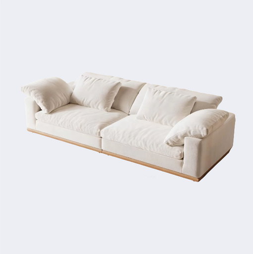 現代簡約風 大象耳朵 實木架布藝沙發OL-雅悅#