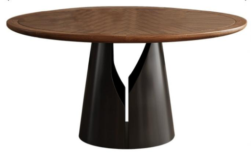 中古刹寂 岩板 圓形實木餐桌HCT219#OL