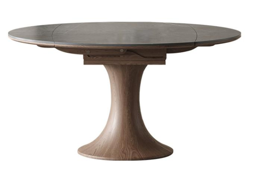 中古刹寂 岩板 可伸縮 實木餐桌710#OL