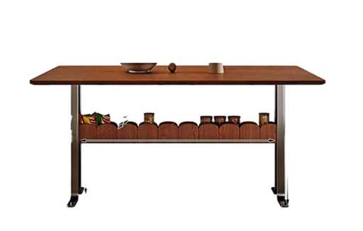 中古剎寂 五金底座 長形實木餐桌7170#OL