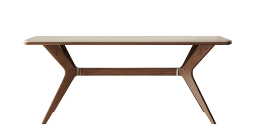 義式極簡 岩板 長形實木餐桌801#OL