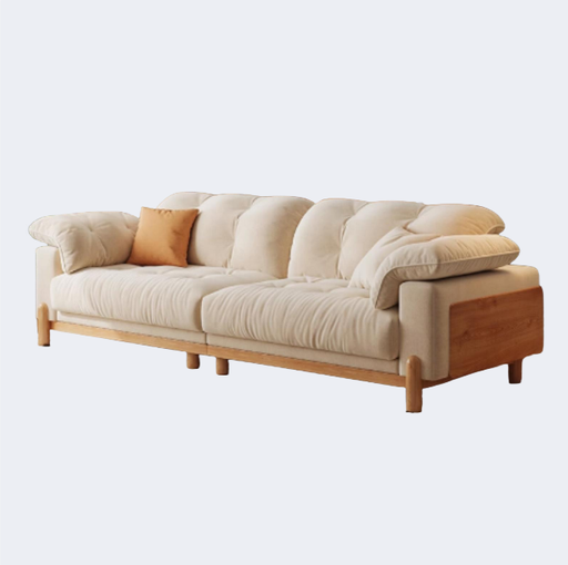 北歐風 實木底座 軟包布藝沙發OL-2339#