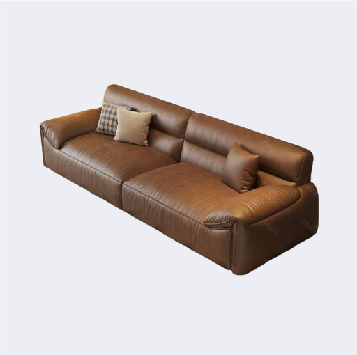 中古風 矮脚 雲朵皮面沙發OL-梅拉#