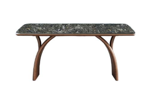 中古風 岩板 長形實木餐桌907#OL