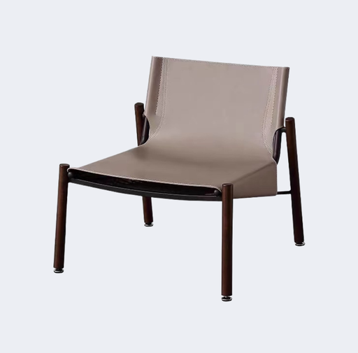 義式極簡  設計師款 馬鞍皮 休閑單椅YFN-B05